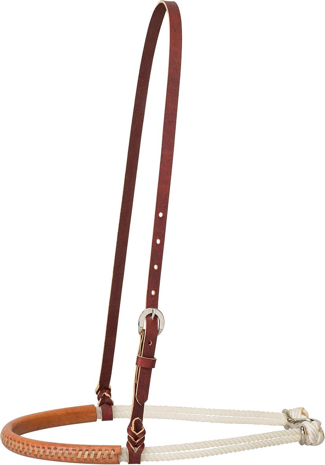 Weaver Leather Leather Covered Double Rope Noseband Russet, Medium : Sports & Outdoors