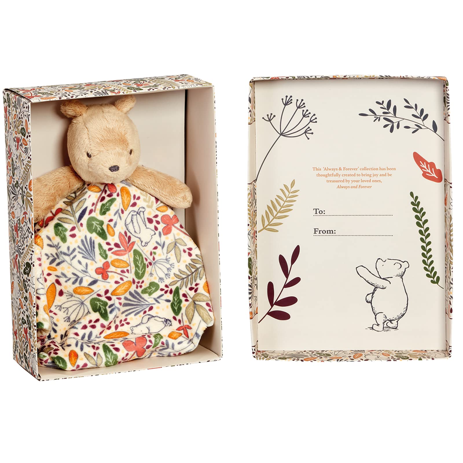 Rainbow Designs Coperta ufficiale Winnie the Pooh – Always And Forever Comfort coperta morbida per neonati e bambini, 29 cm