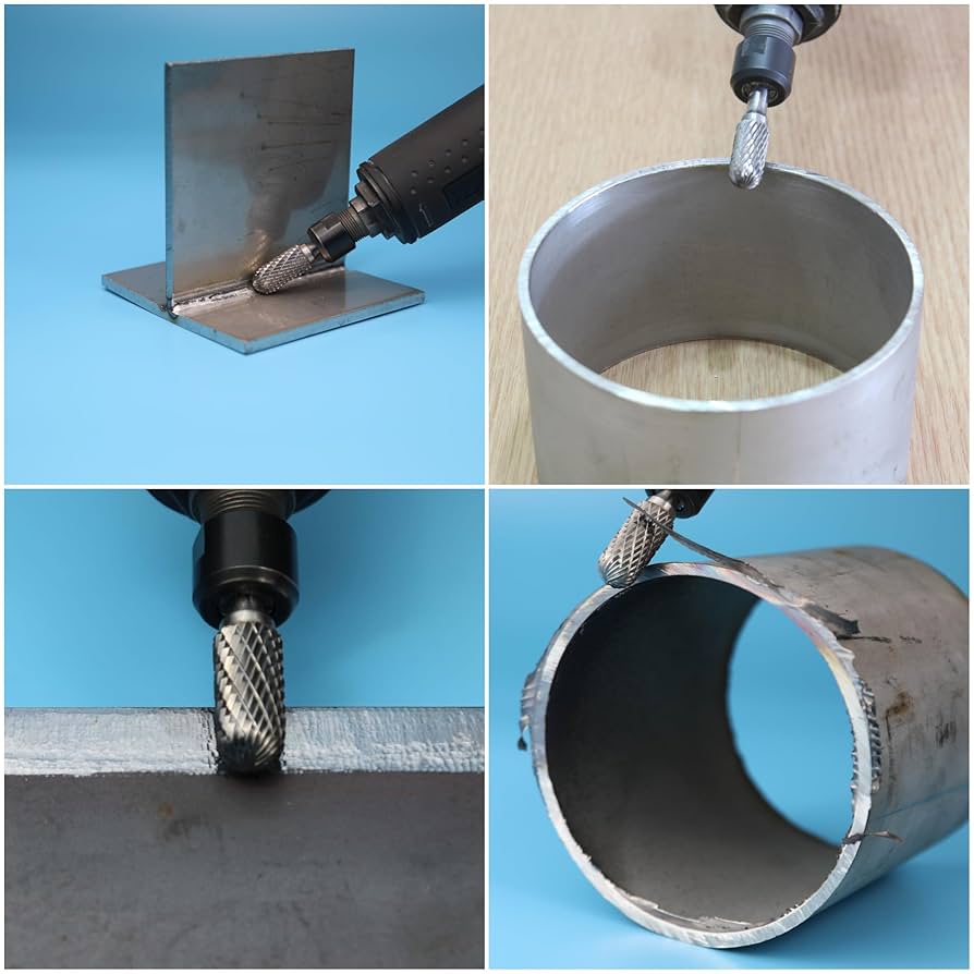 Sworker 10Pcs Carbide Burr Set 1/4 Shank w/Clear Box Max