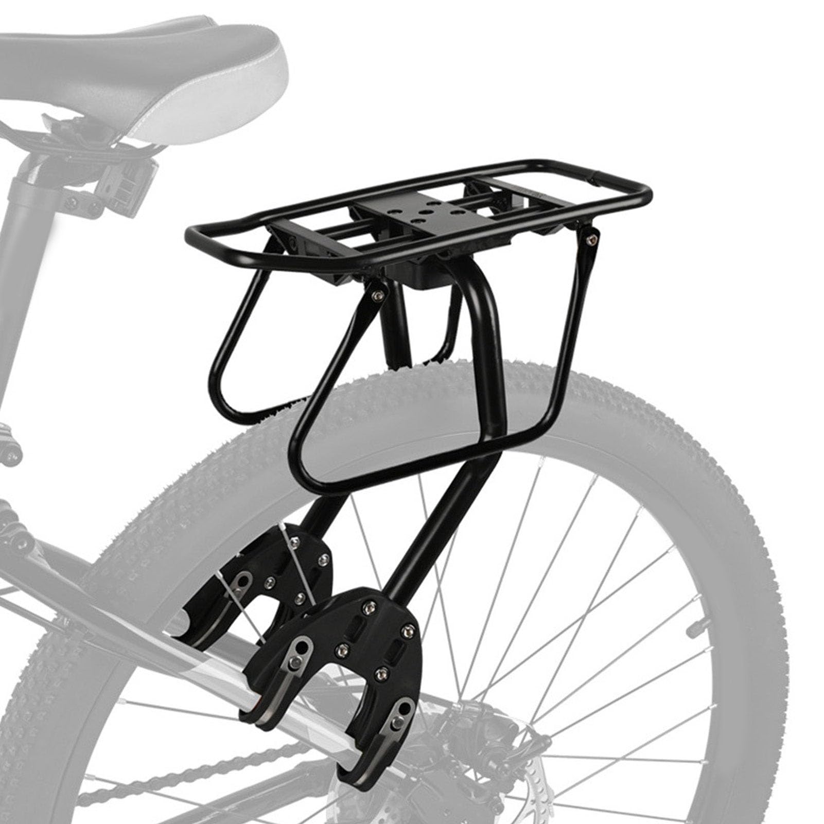 Portaequipajes Trasero de Aluminio para Bicicleta, Ajustable, Diseño