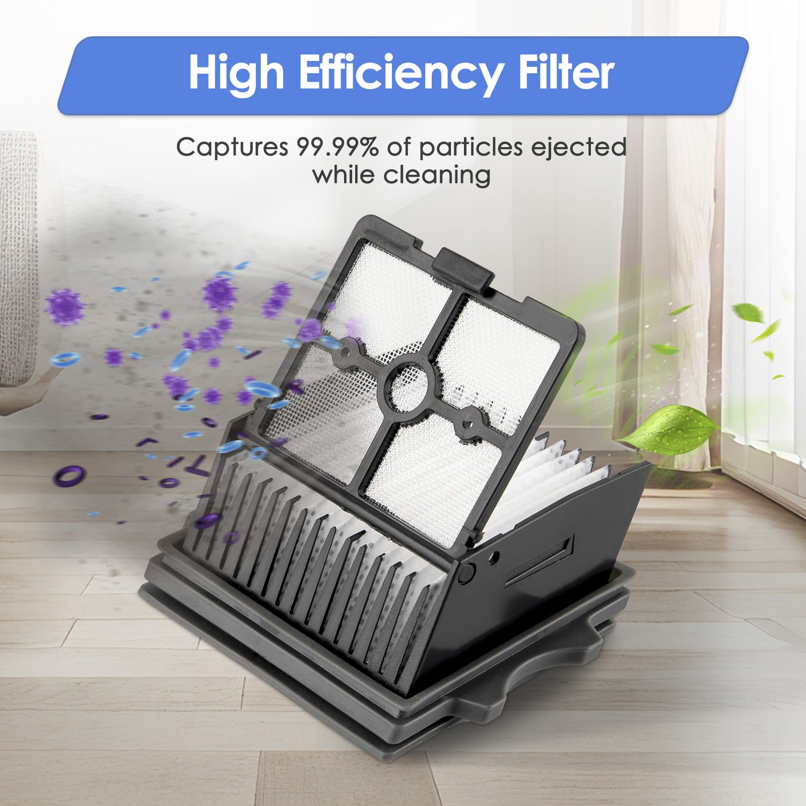 Wymienne filtry HEPA Floor One S5 Combo kompatybilne z Tineco Floor One S9 Artist Pro/Floor One S5 Combo odkurzacz na mokro i sucho, filtry pionowe, zestaw akcesoriów, filtr próżniowy