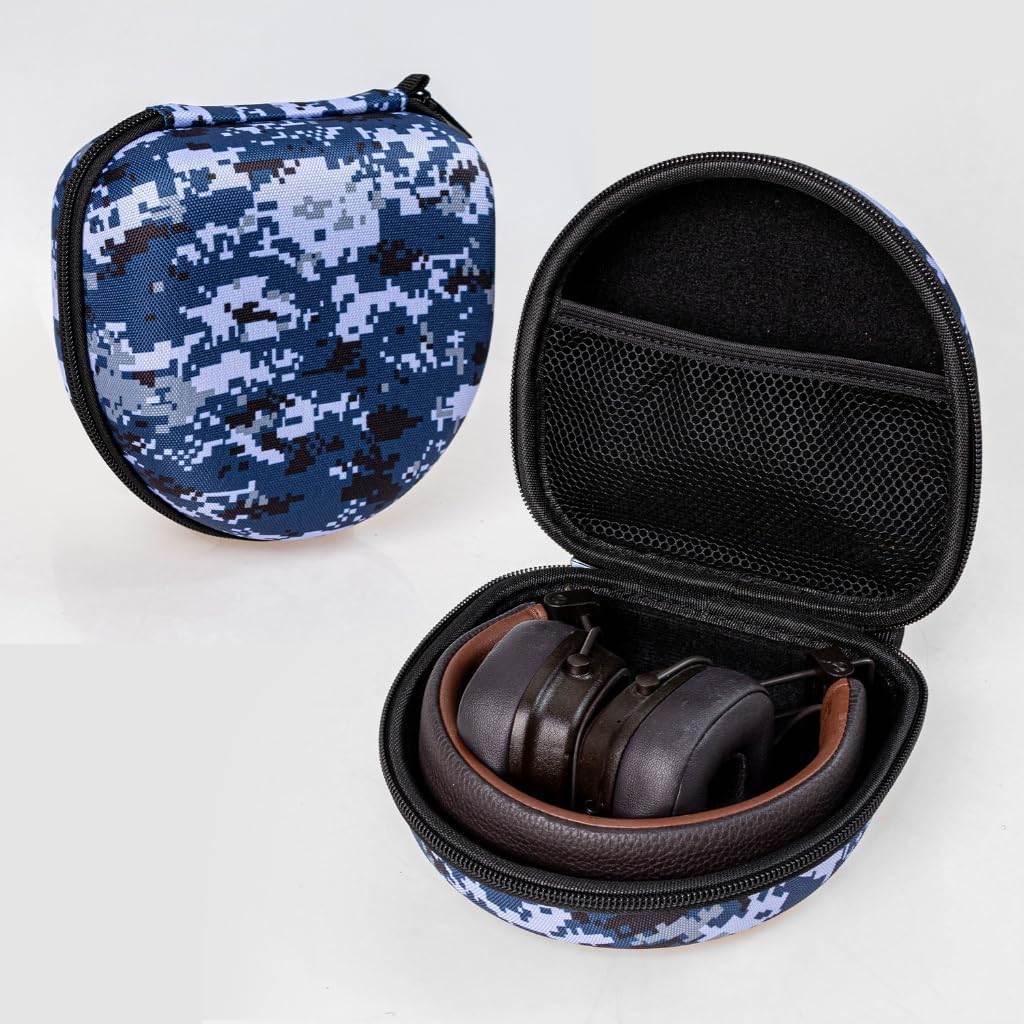 Zippered Headphone Storage Case for Major 1/2/3/4/5, Hard Shell Organizers with Soft Lining Pouch for Bag Packing image 4