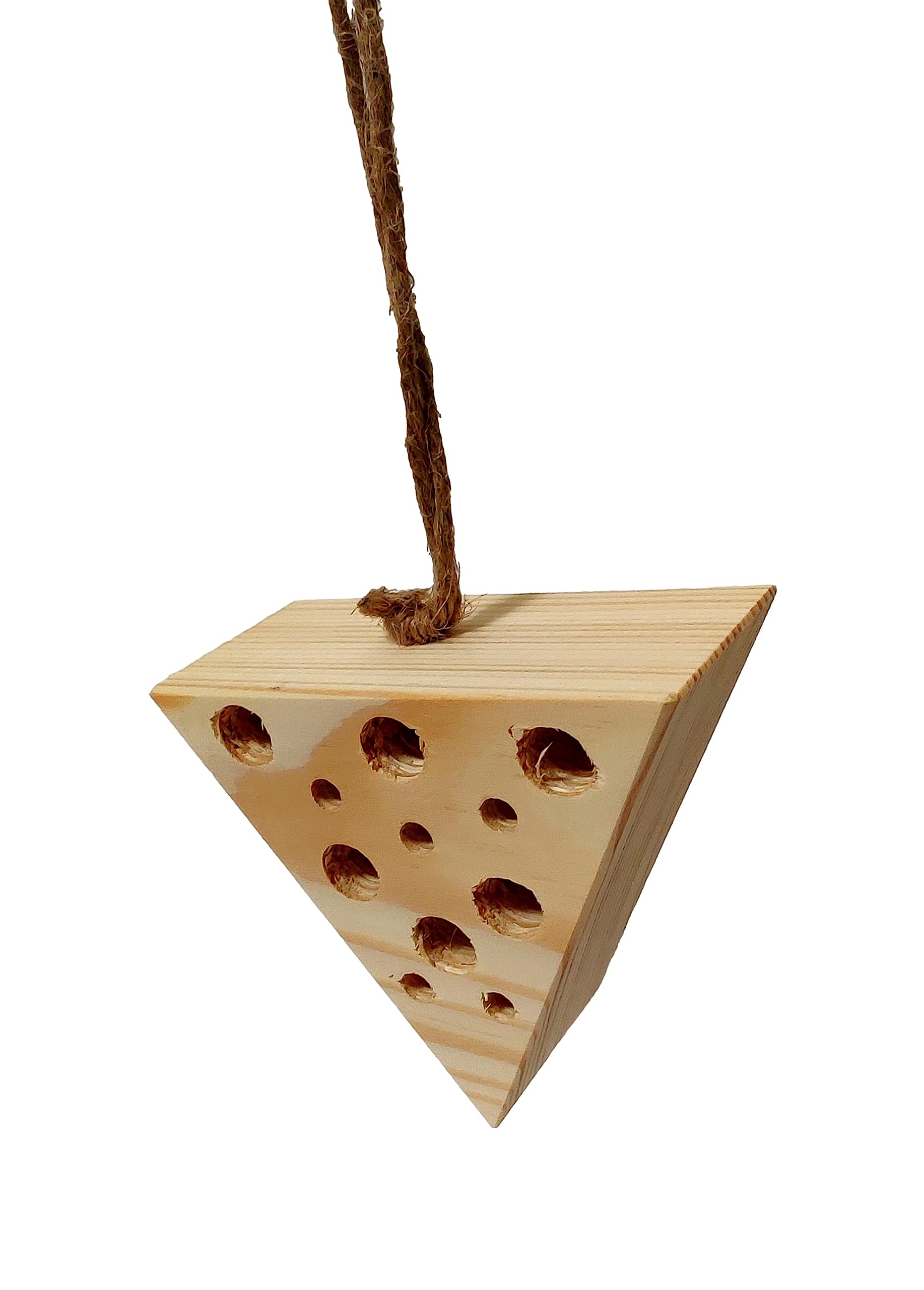 Wooden World - Hôtel pour Insectes – Abris écologique Naturel en Bois pour Insectes - Triangle inversé