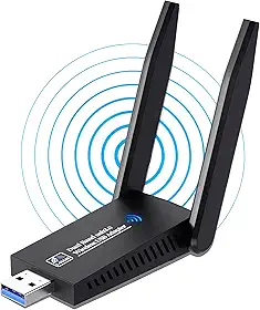 Adaptador Wifi Dual Band Ac1300 5ghz 1300mbps Antena Wireles Placa de Rede Notebook Compatível Positivo Mac Windows Linux bluetooth pc Adaptador Wifi 5g USB ethernet Receptor Premium