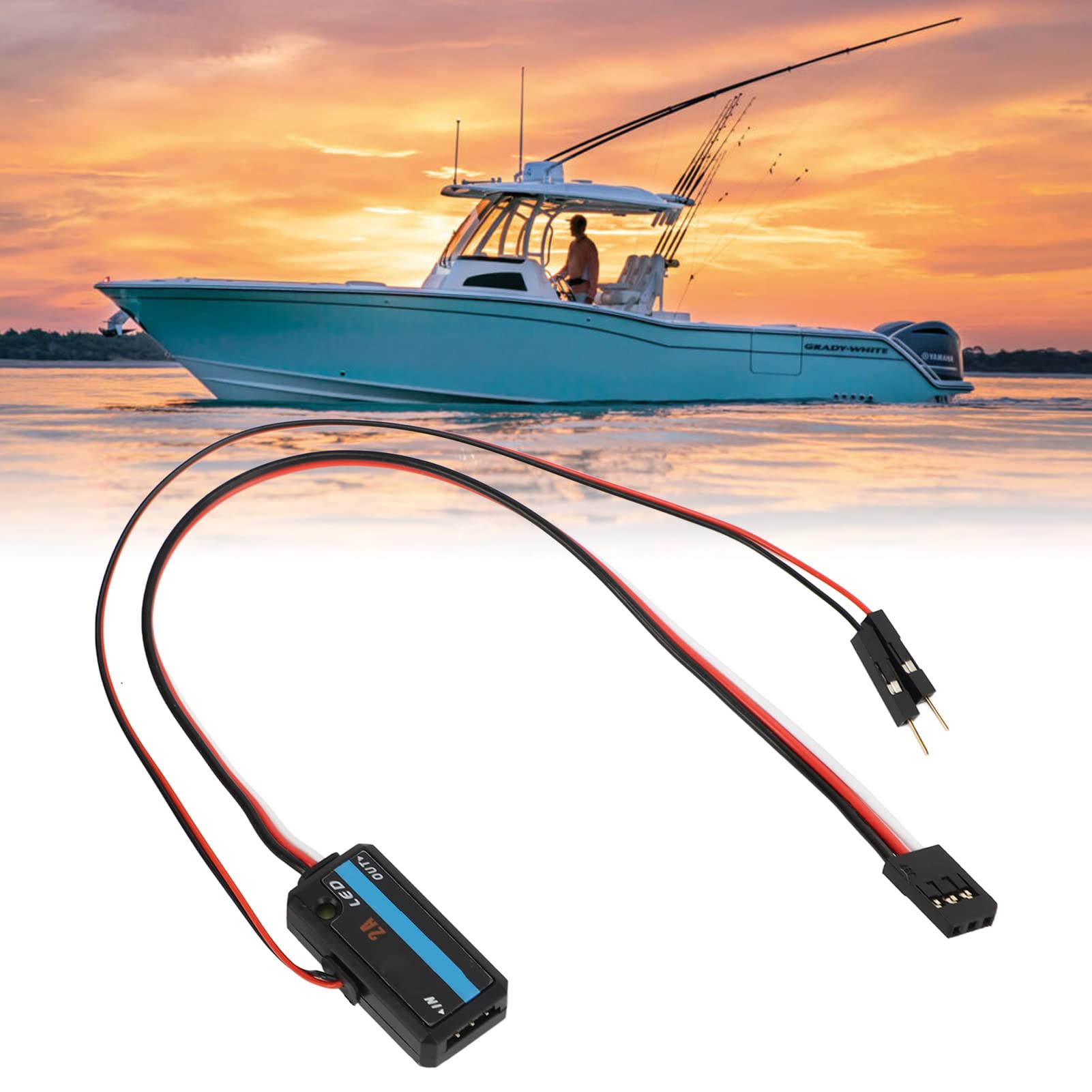 FS CVT01 Spannungserfassungsmodul Langlebiges Telemetriedatenmodul Leichtes Spannungswandlermodul Autos Flugzeuge Boote