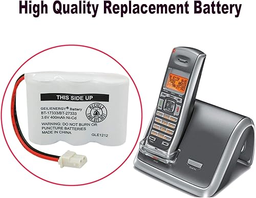 Miniatura 7 de GEILIENERGY BT-17333 BT-27333 - Batería recargable para teléfono celular 23AA 3.6V NI-CD, batería inalámbrica compatible con Vtech BT17333 BT27333