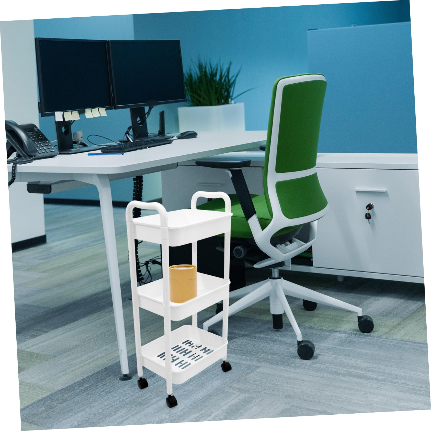 LIFKOME Carrito Organizador Rodante de Varios Niveles, Estantería Estrecha Multifuncional con Ruedas para Almacenamiento, Diseño Móvil y Resistente para Cocina y Baño