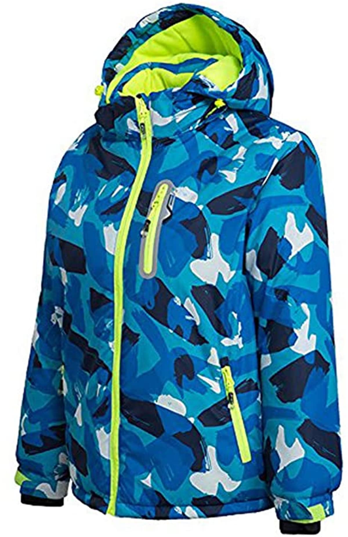 2Pcs Boys Kids Winter Windproof Waterproof Ski Jakect with Ski Bib Pants Sets For Outdoor Mountain Sports Skiing