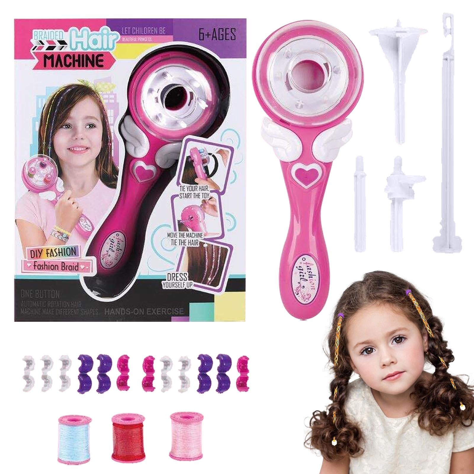 Máquina para trenzar cabello,Máquina para trenzar cabello eléctrica - Kit de herramientas de peinado giratorio | Trenzador de pelo multifuncional fácil del del salón de la moda de la belleza p