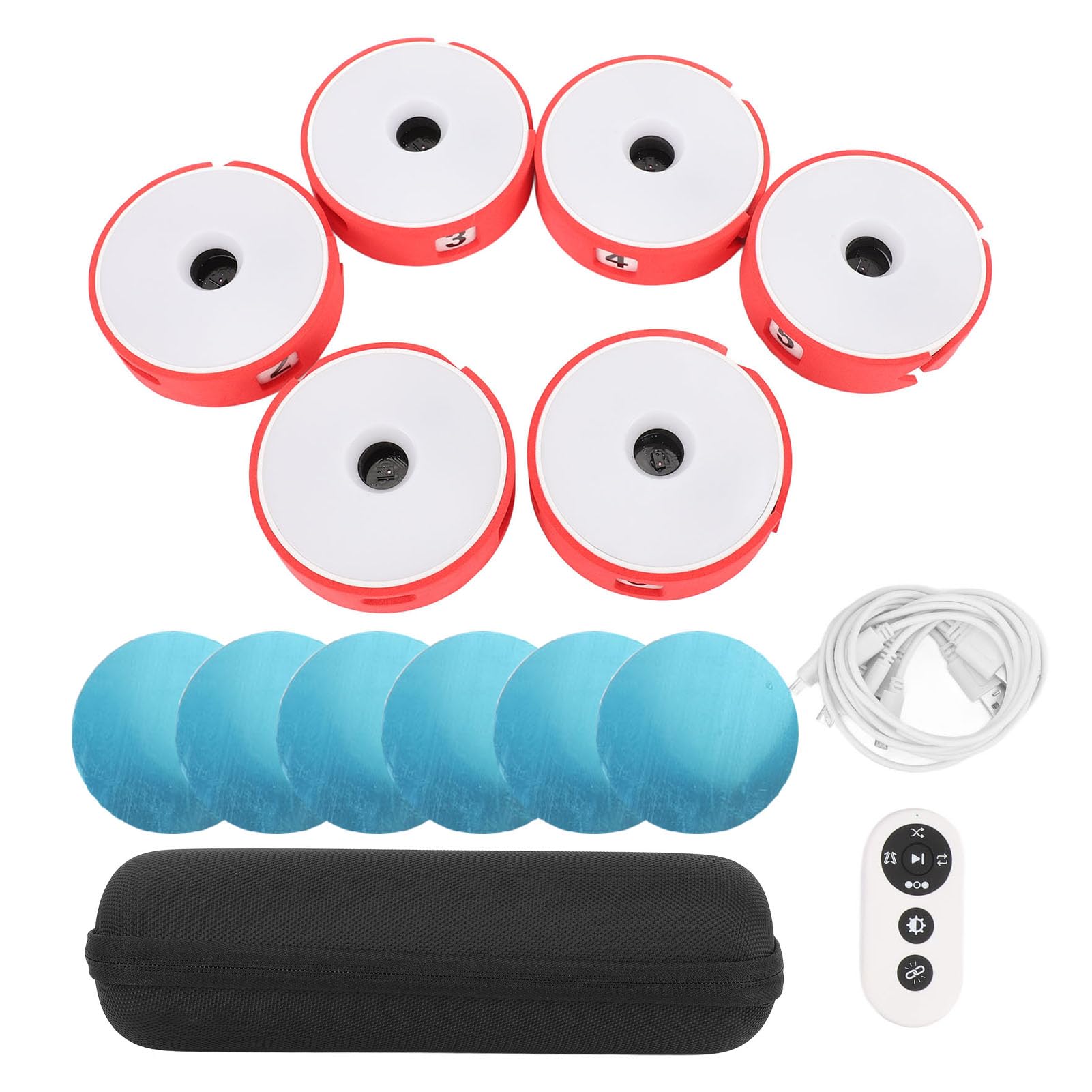 Kit D'éclairage Intelligent D'entraînement d'agilité, Entraîneur de Lumières de Sport, 4 Modes D'entraînement et Télécommande Intelligente pour Le Football, Le Tennis, Le
