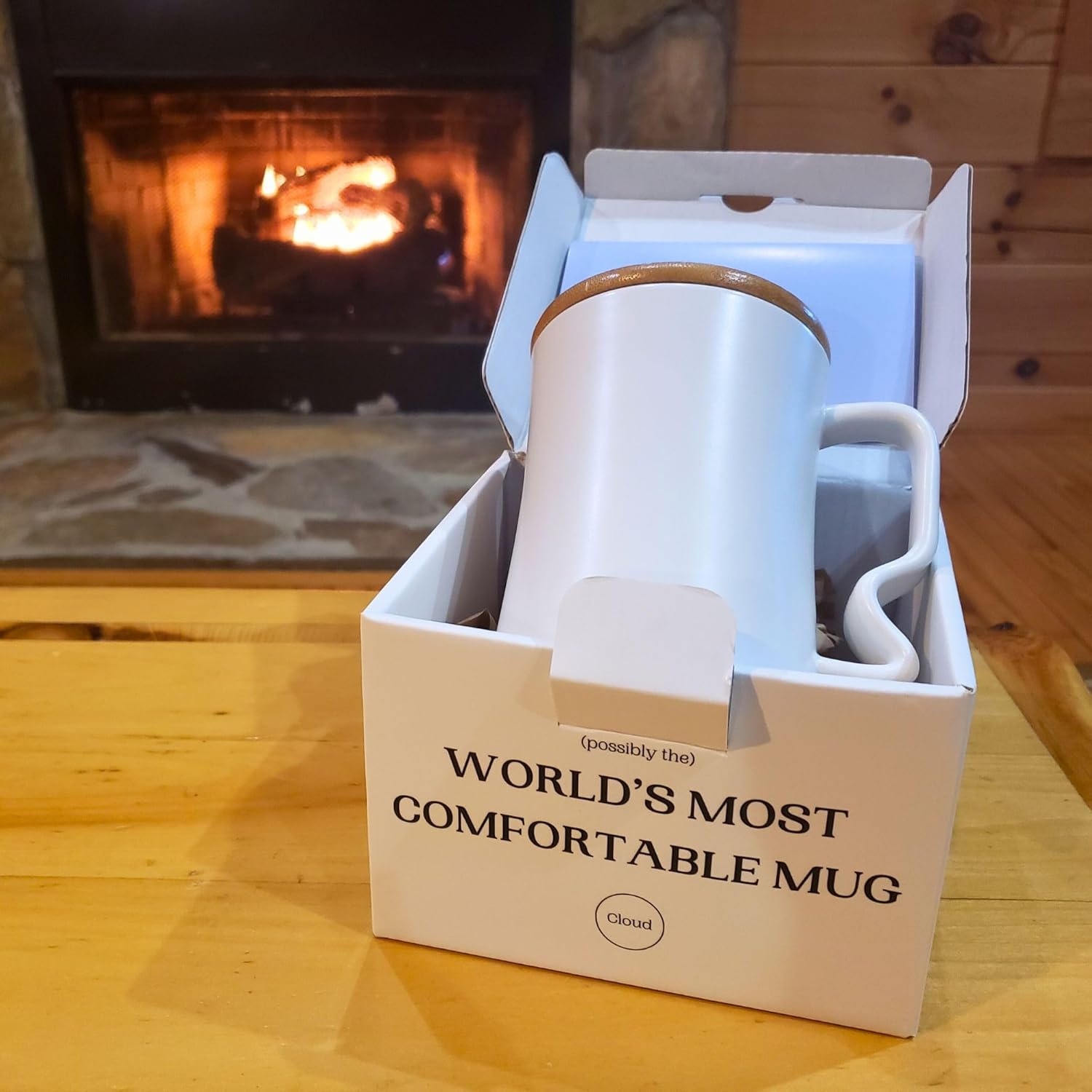 Ergonomic Coffee Mug with No-Slip Grip | Prevents Pain Points | Keeps Heat Off Fingers | 16oz | Dishwasher Safe | Microwave Safe 2.0 (Ocean)