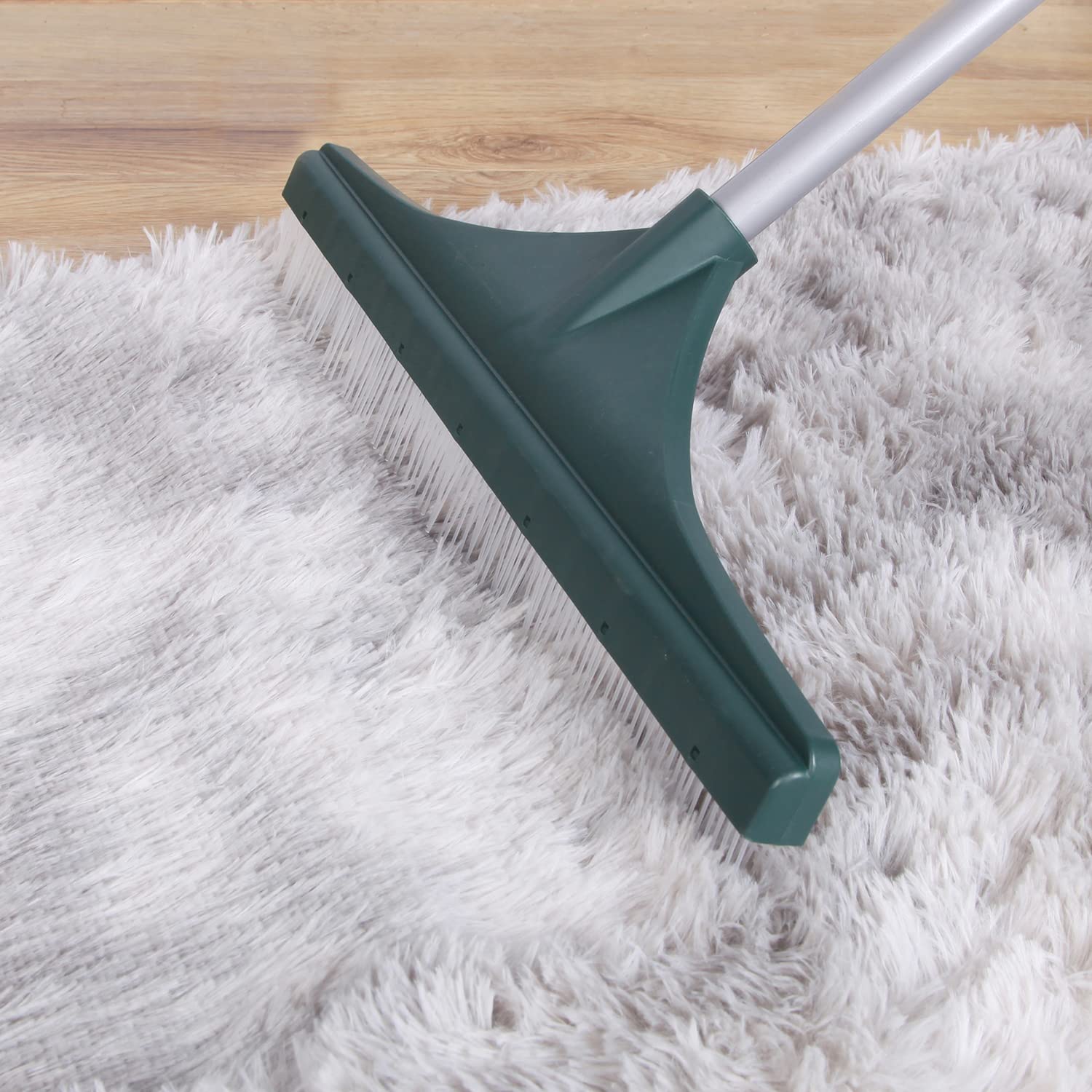 APARECIUM Turf Rake, Artificial Grass Broom Rake with Telescopic Steel Handle, Carpet Rake Lawn