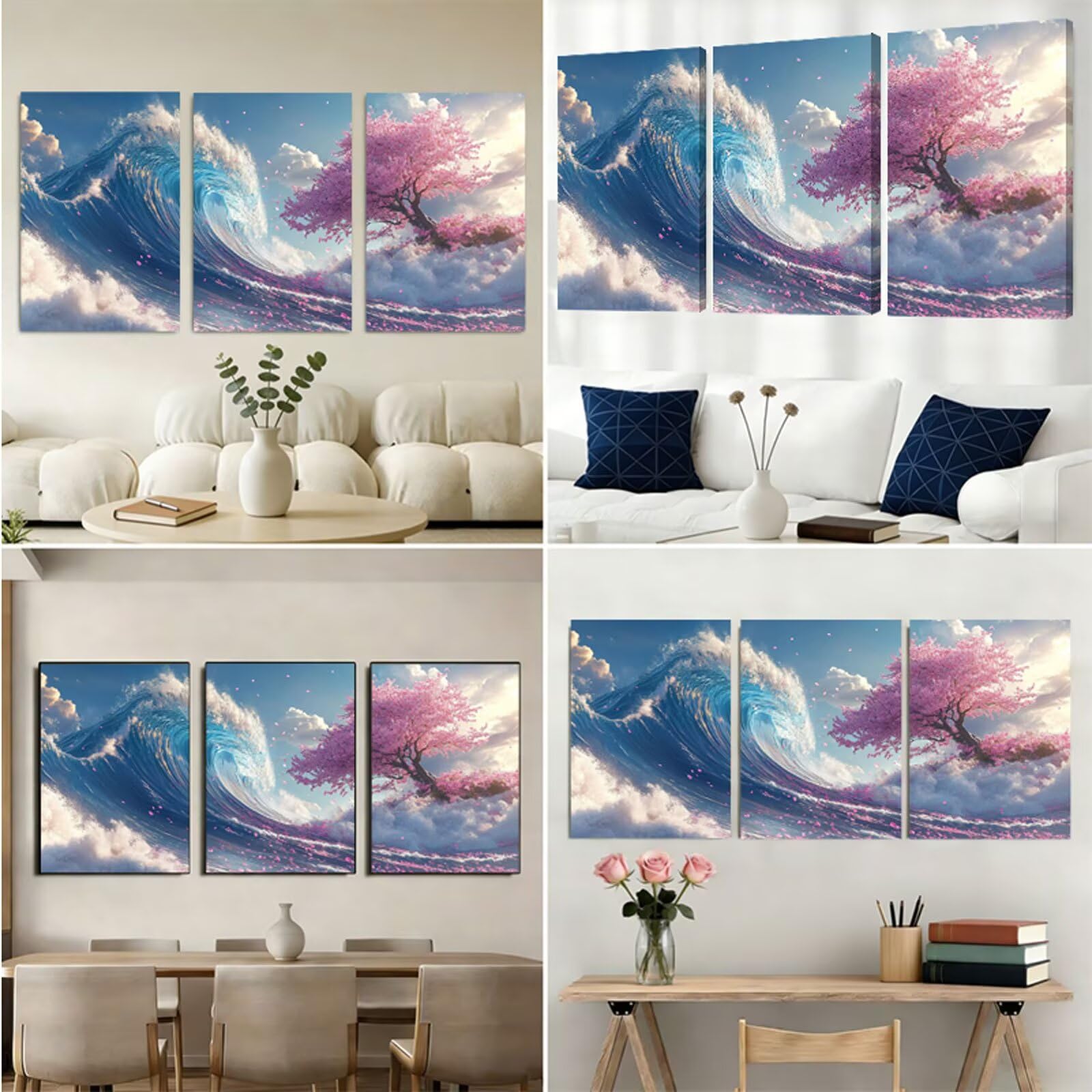 Malarstwo diamentowe, wiercenie, pełny zestaw, różowe drzewo, zestaw do haftowania dla dorosłych, okrągły zestaw do haftowania, 60 x 90 cm, mozaika ze strasu, rękodzieło, dekoracja domu, na ścianę