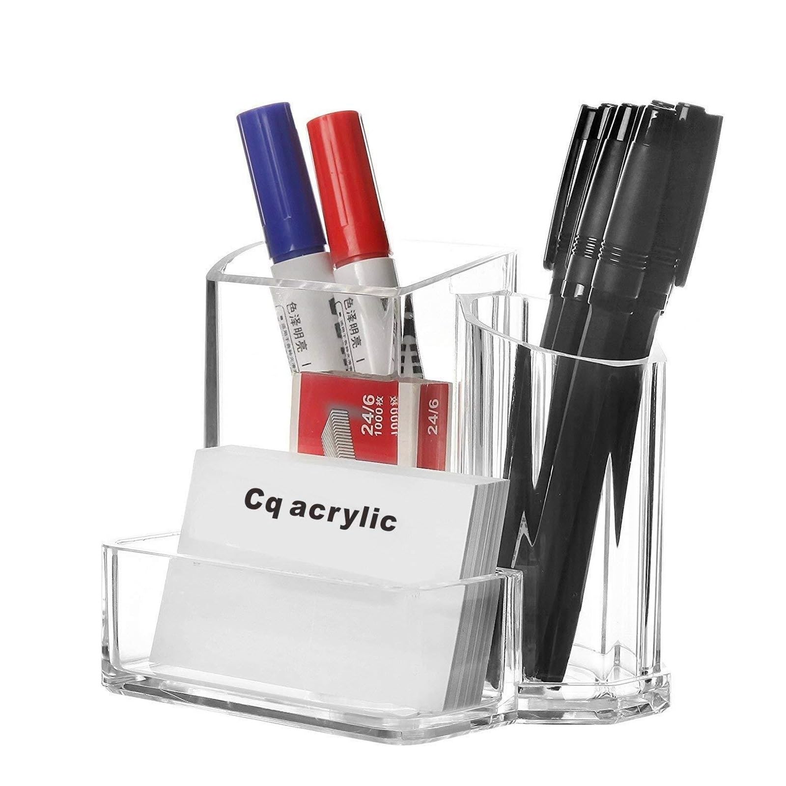 Pojemnik Wizytówki Uchwyty Akrylowe Kubki Wizytownik Box Office Supplies Organizer Na Biurko Przechowywanie Organizacja