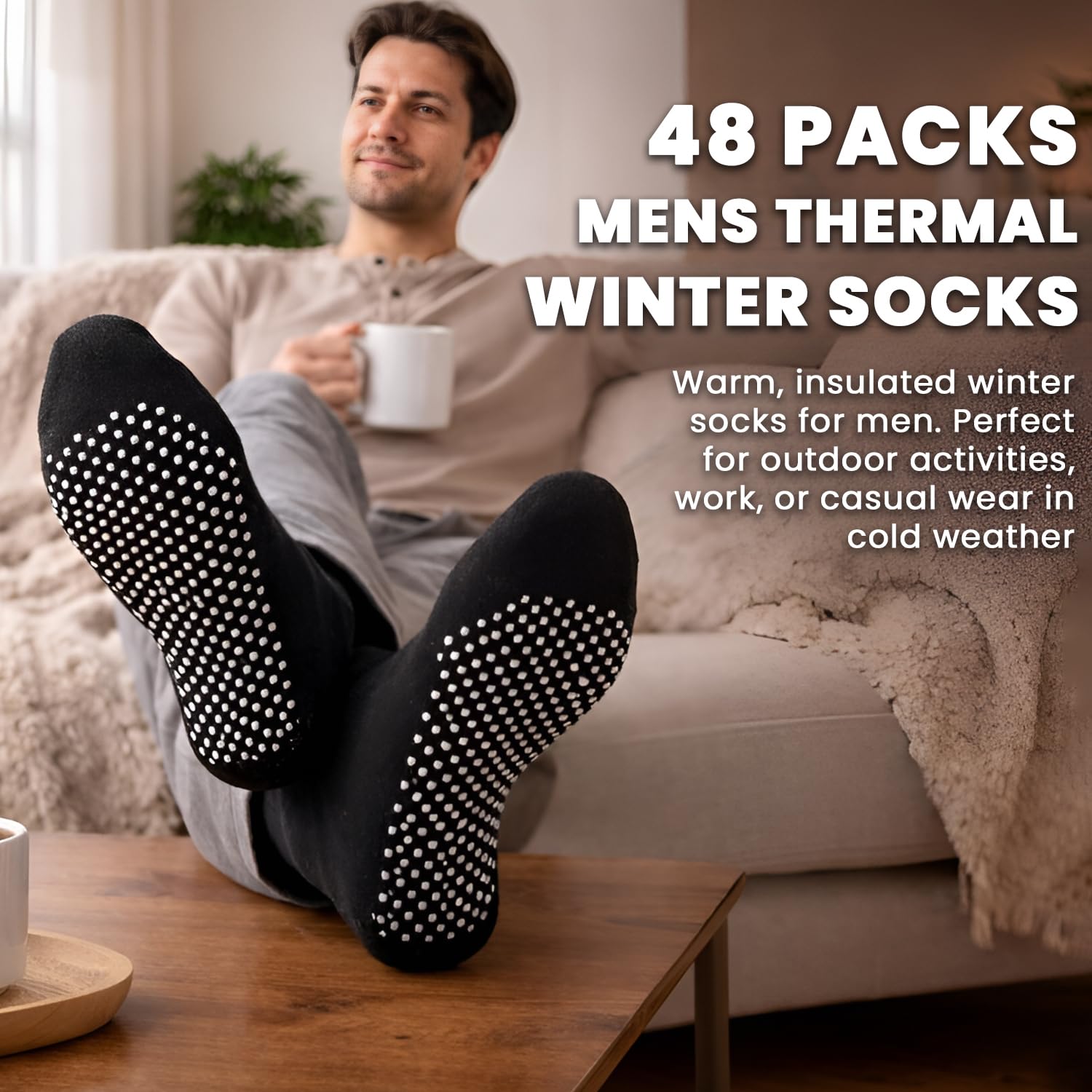 Yacht & Smith Calcetines térmicos de invierno para hombre y mujer, paquete a granel resistente al frío - -
