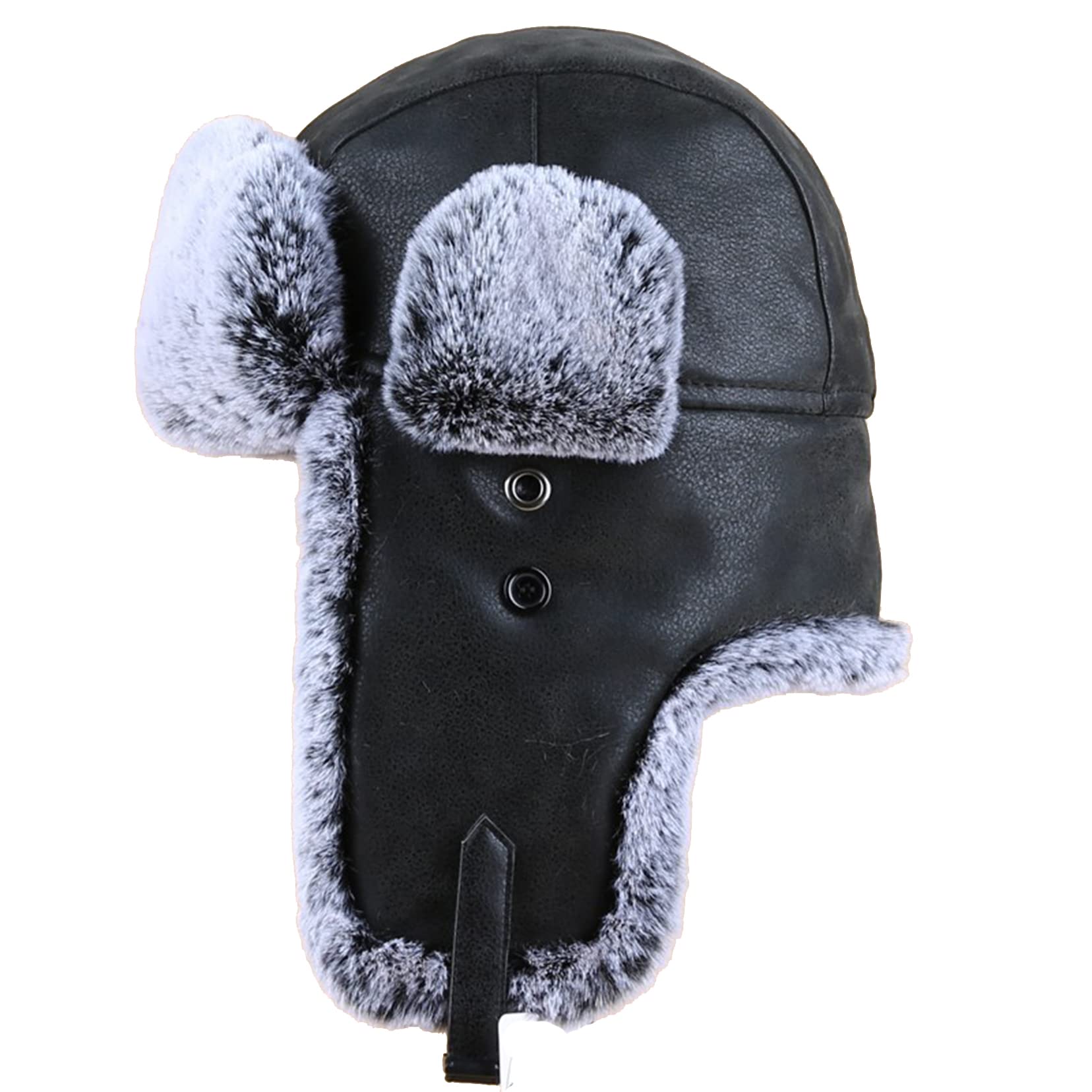 Czapka męska ? Czapki wiatroszczelne termiczne narciarskie rowerowe zimne czapki czarne-60cm,czarne-7 3/8,Black-7 3/8
