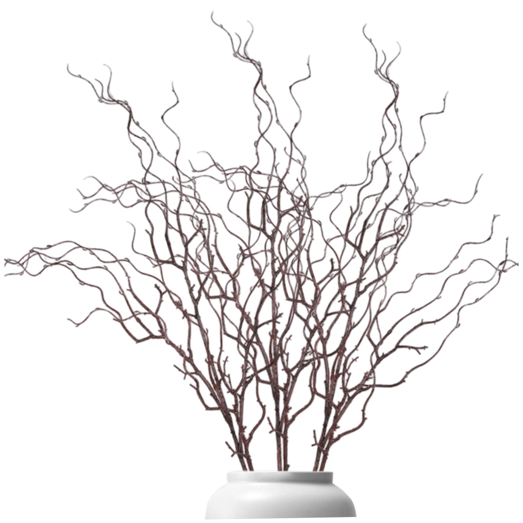 CAKEEYUM 3Pcs Branches for Vase, 47.2 Inch Antler Shaped Plastic Willow Branches Artificial Decorative Twigs for Flower Arrangement, for Vase, Willow, Twigs, Faux