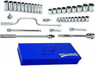 Williams WSS-38F 38-Piece 1/2-Inch Drive Socket and Drive Tool Set