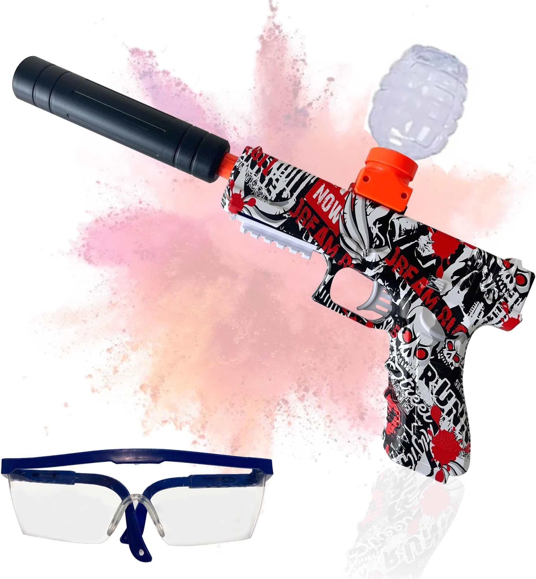 Gel Blaster, Gel Ball Blaster with Automatic Fast Fire Rate, Electric Gel Blaster Toy with 30,000 Ammo, Gel Blaster Pistol comes with Safety Goggles!, (CS001)