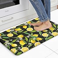 Vista 1 de Tapetes de Cocina de Limón Tapetes de cocina para Piso Tapetes Anti Fatiga para Piso de Cocina Acolchados Antideslizantes Impermeables Tapete de Pie