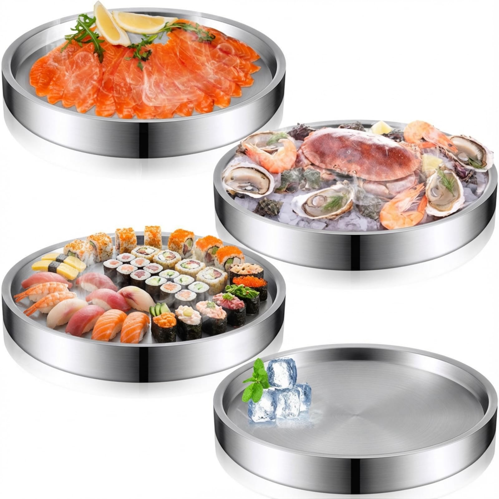 Amazon.com | LemonRoad 4 Pcs 11 Inch Shrimp Cocktail Serving Dish