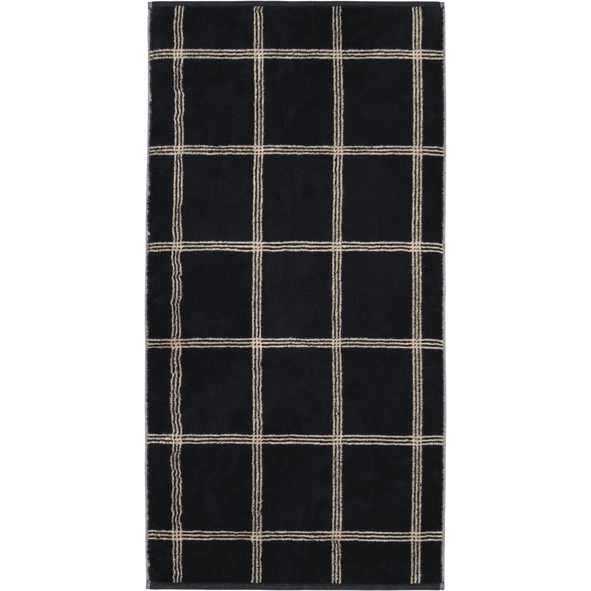 Cawö Luxury Home Handtuch Two-Tone Grafik 604 Schiefer - Made In Germany