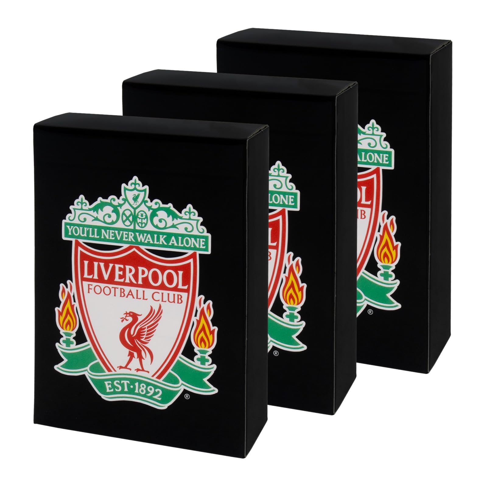 Liverpool F.C. Playing Cards - Official Football Gift 52-Card Deck, 3 Pack