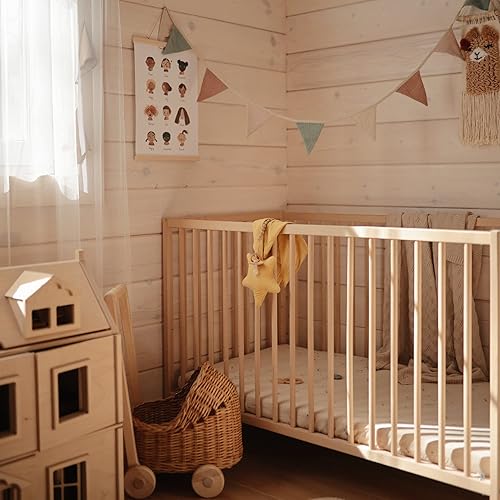 Miniatura 4 de mushie Manta de seguridad Star  Baby Lovey  100% algodón de muselina orgánico (amarillo otoño)