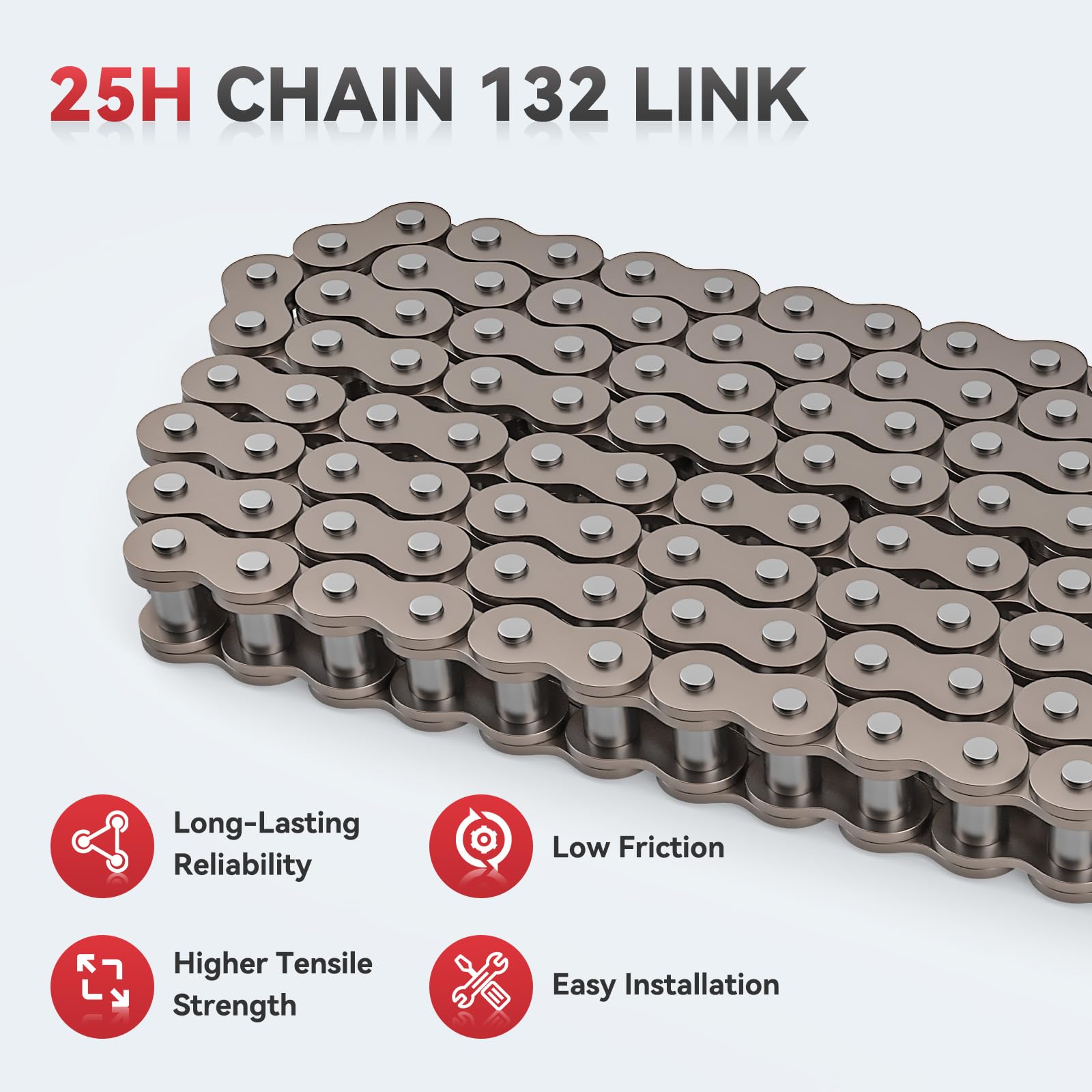 Amazon.com: GREHUA 25H Chain 132 Link Compatible with Razor MX650