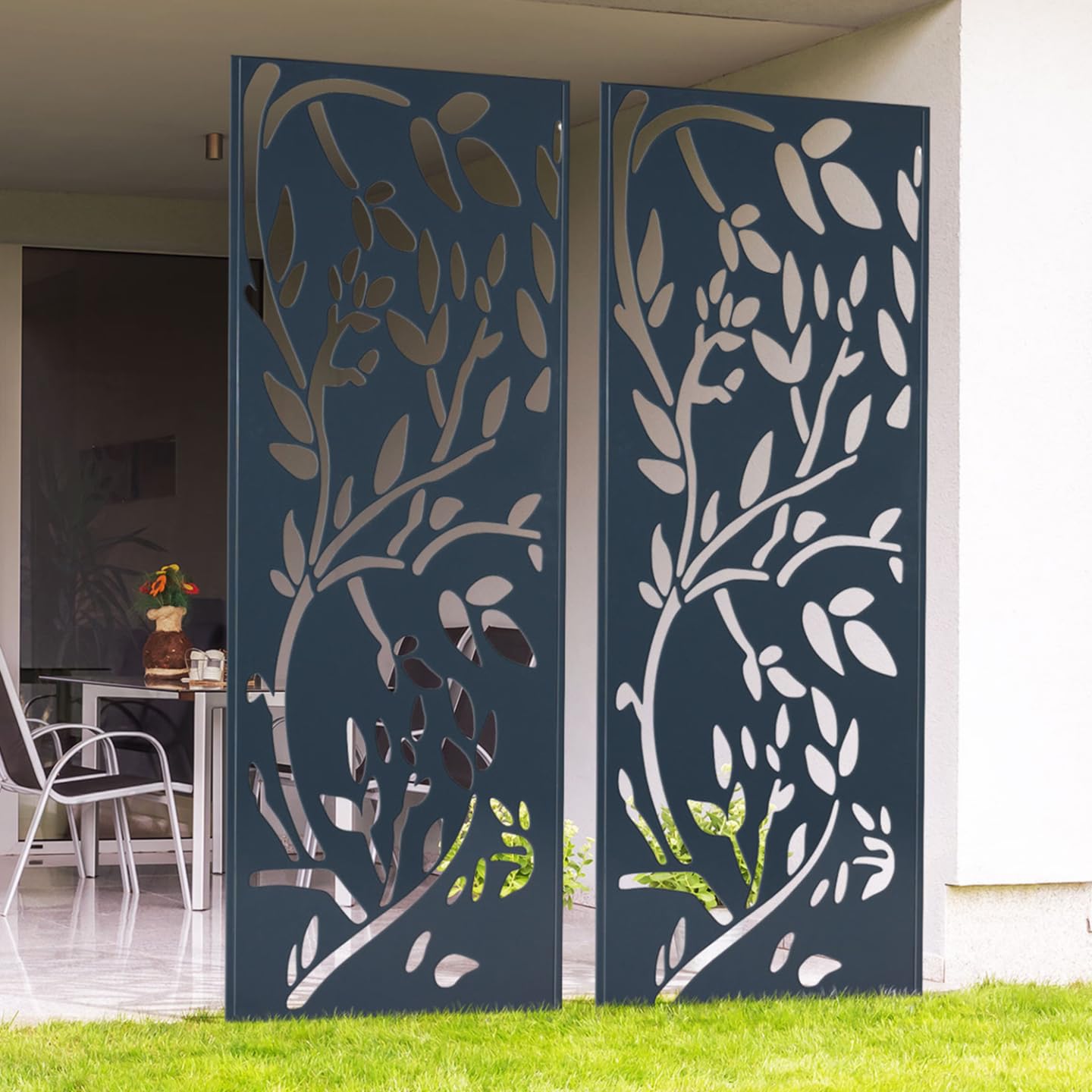 IDMarket - Panneau décoratif Universel 150 x 50 CM LIS Gris