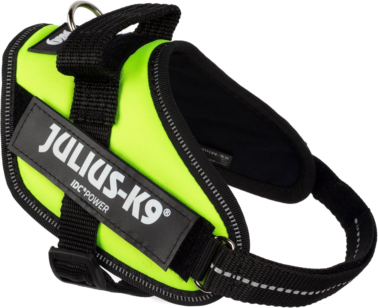 Julius-K9, 16IDC-FNE-2, IDC Powerharness, Dog Harness, Size: 2, UV Neon Green