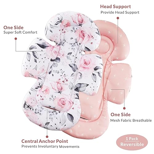 Miniatura 9 de Generic Inserto para asiento de automóvil infantil compatible con columpio Mamaroo y Graco Swing y asiento de automóvil para bebés, soporte para