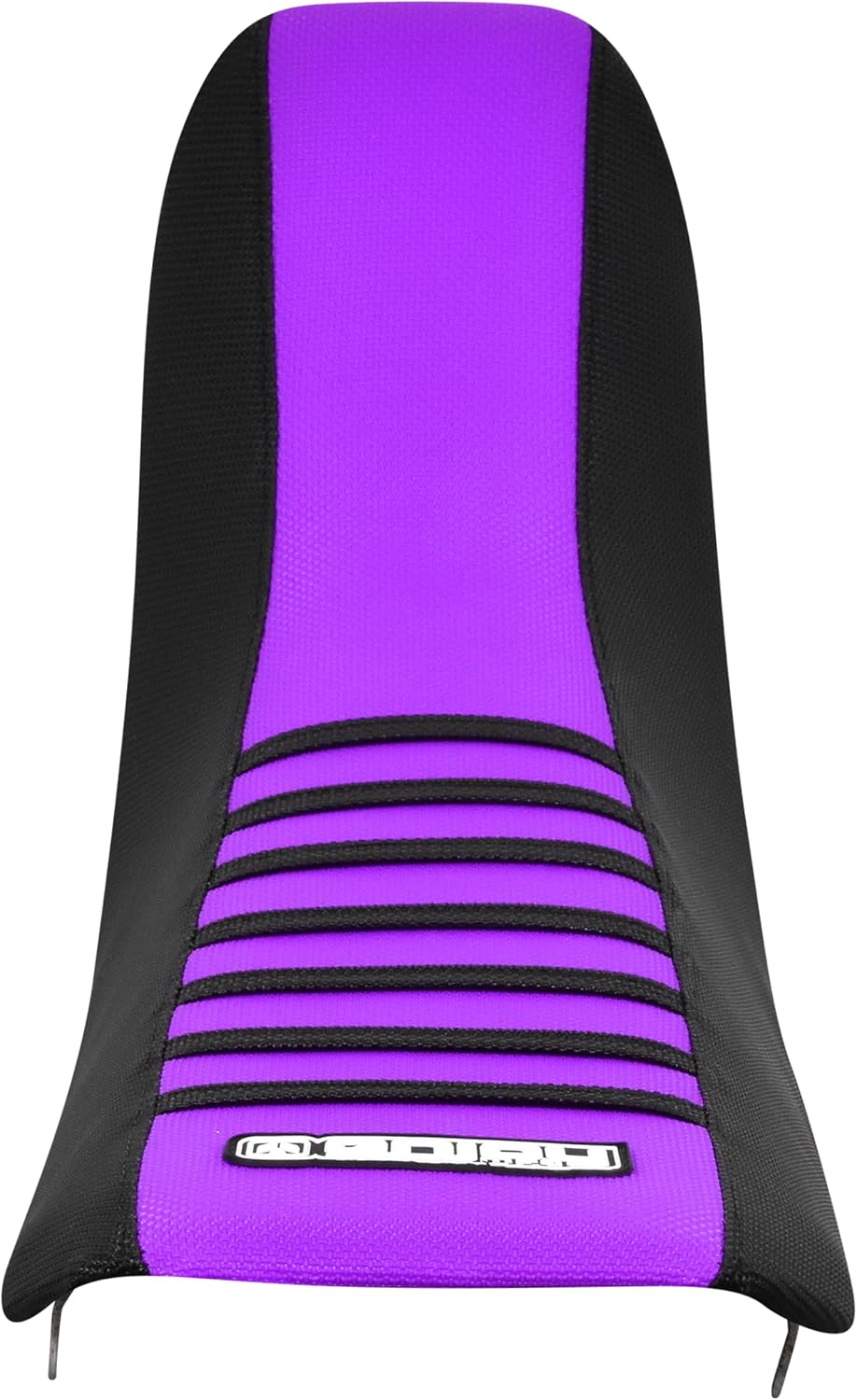 Enjoy Mfg Seat Cover - Compatible with Kawasaki 1996-2008 KLX 300R (Black Sides/Black Ribs) #372 (Black/Purple/Black)