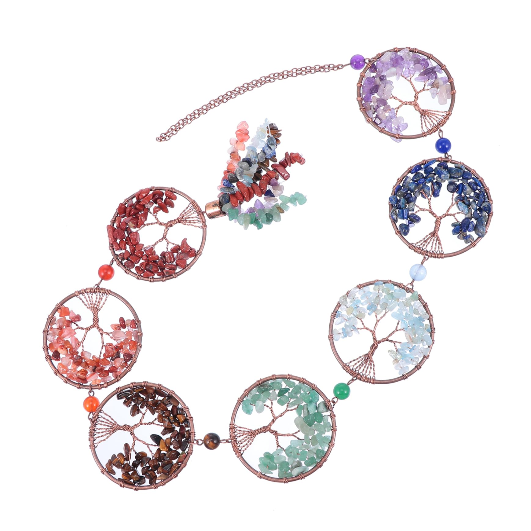 Décoration murale bohème pour fenêtre : cristal et fer Mikikit
