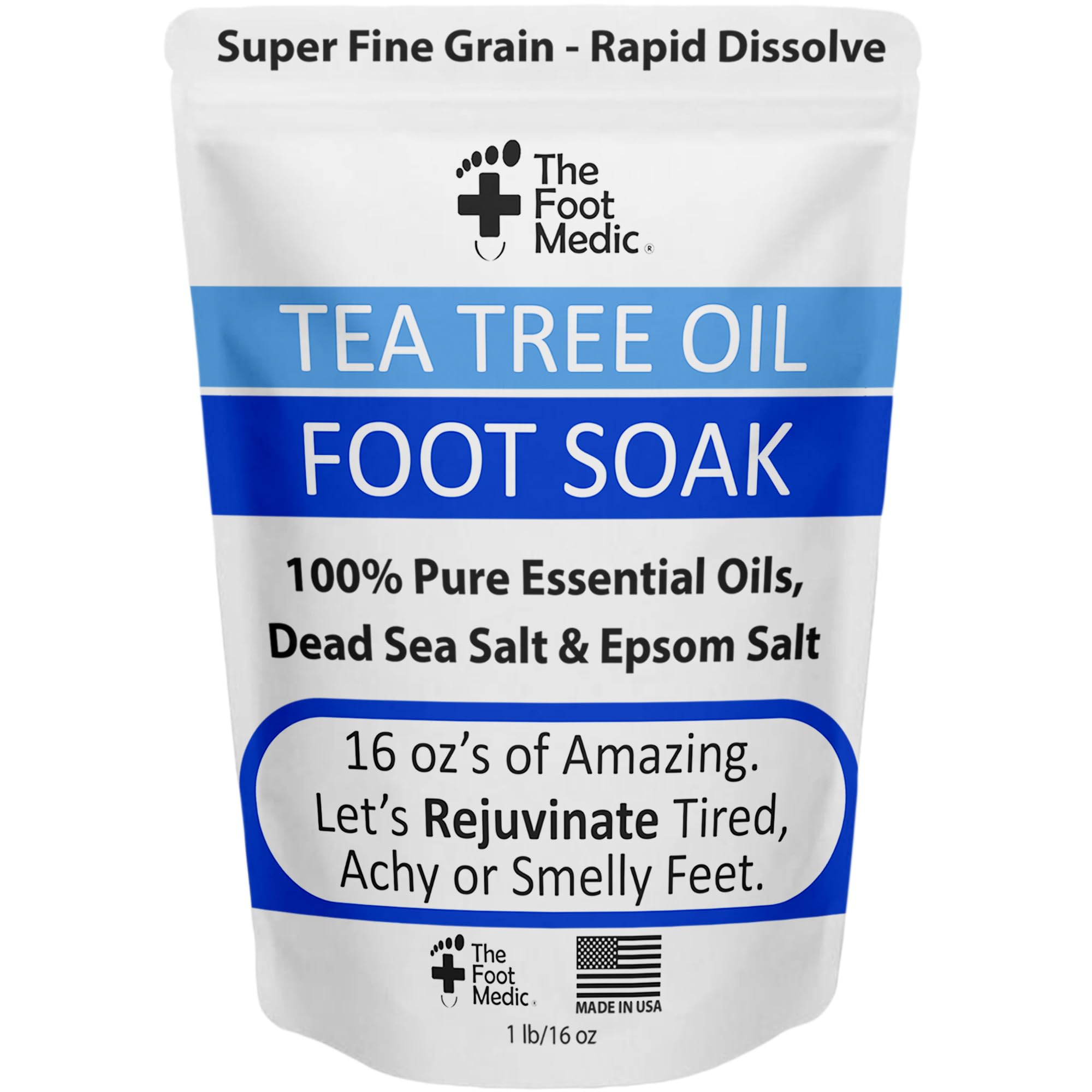 Tea Tree Oil Foot Soak with Epsom Salt 16 oz