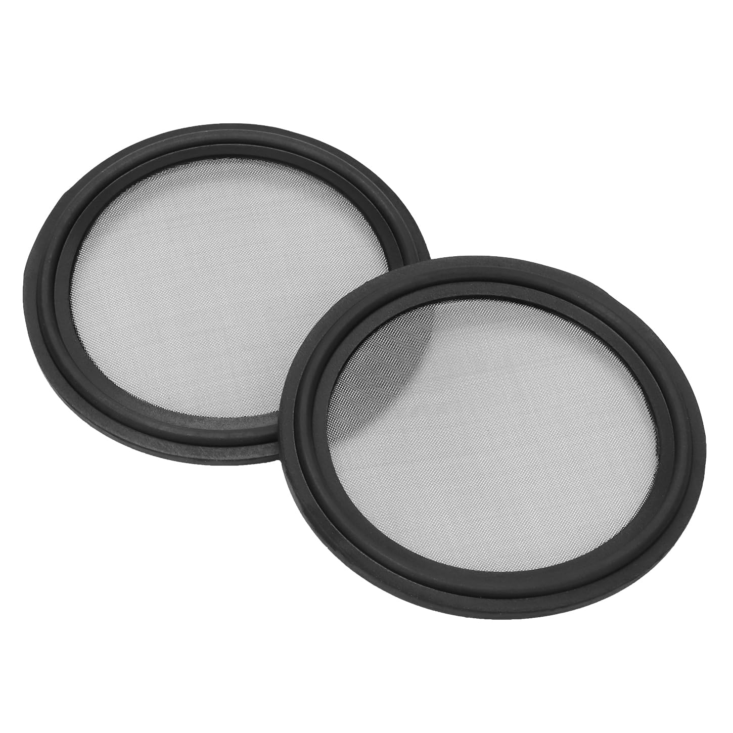 DERNORD 2 Pack 2" Sanitary Tri-Clamp Gasket Buna-N (NBR) w/Stainless Bonded Type Screen 100 Mesh