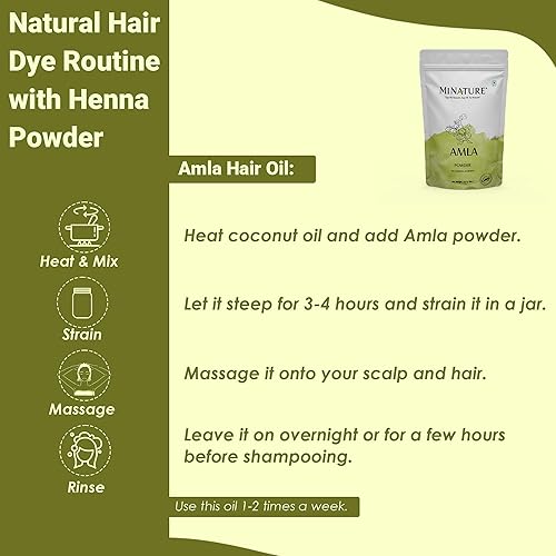 Miniatura 7 de Mi Nature - Polvo de amla 100% puro 3.53 oz (3.5 onzas) | Polvo natural de grosella espinosa india rica en vitamina C | Superalimento tradicional