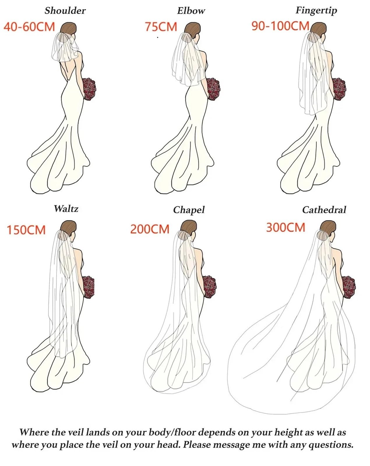 Schleier Braut Zarte Hochzeit Schleier for Braut Perlen Schleier Mit Kristallen Rand Braut Kristall(WHITE,100cm)