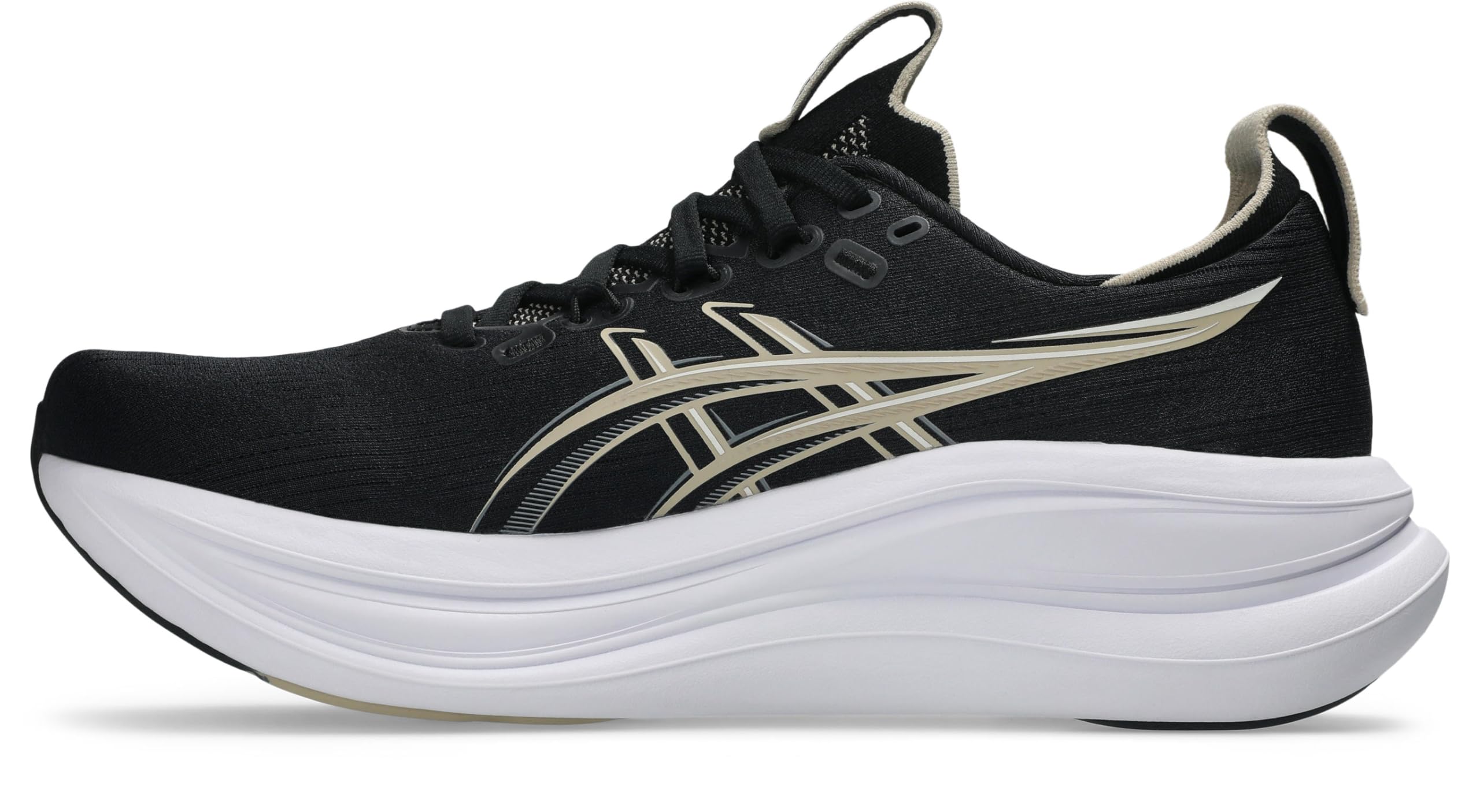 Asics Gel-Nimbusaufschuhe Neutralschuh Herren schwarz - Black/Feather Grey 45 – Bild 2