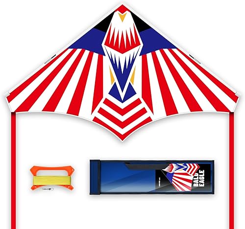 SGftre Cometa de águila, bonito color, marco más fuerte, cometa de águila grande para niñas y niños, fácil de montar, perfecta para vacaciones de