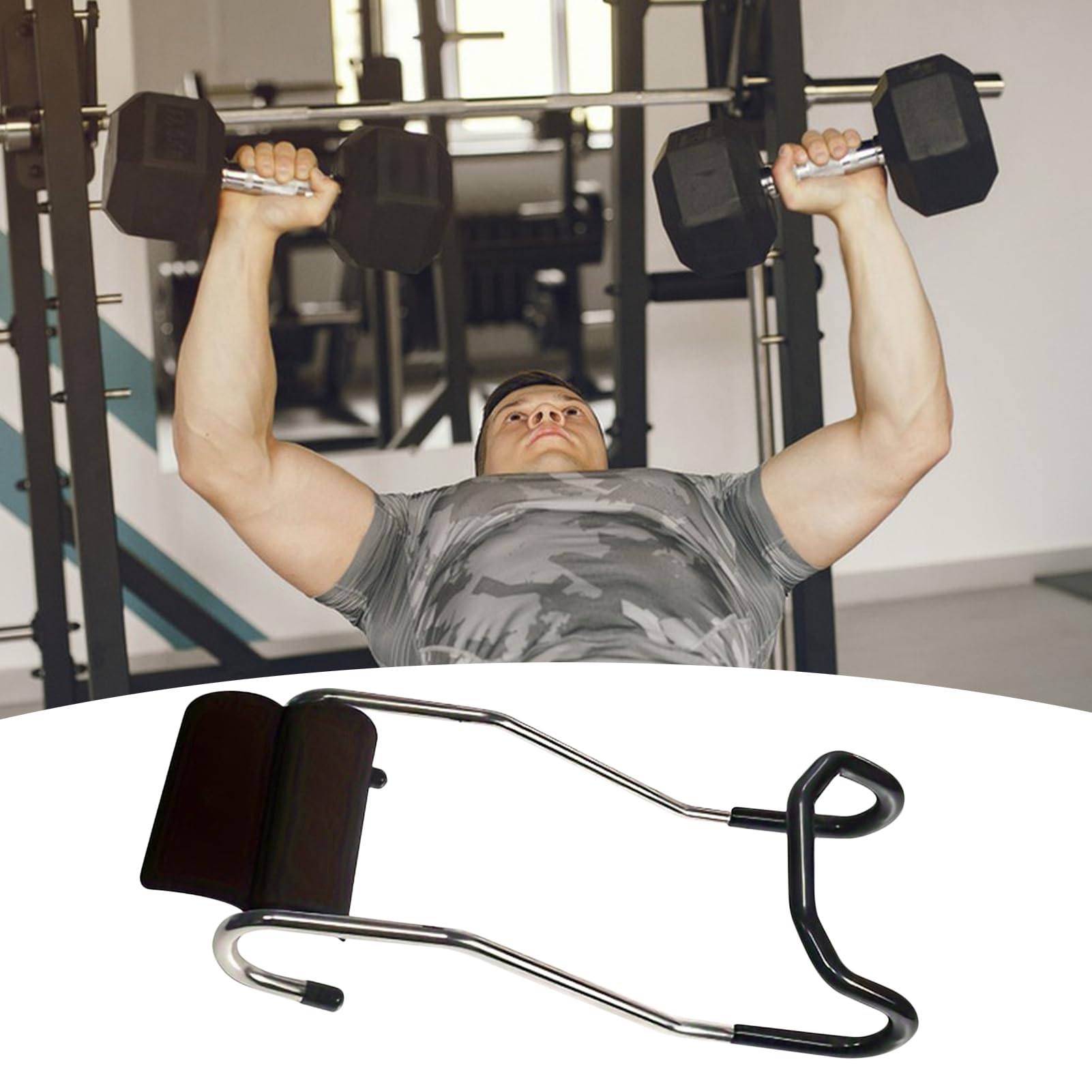 Ganci di Sicurezza per Manubri Accessorio Per Ganci Portanti | per la Panca Piana per la Adatto a Uomini Donne Casa Palestra Esterna Fitness Allenamento Sollevamento