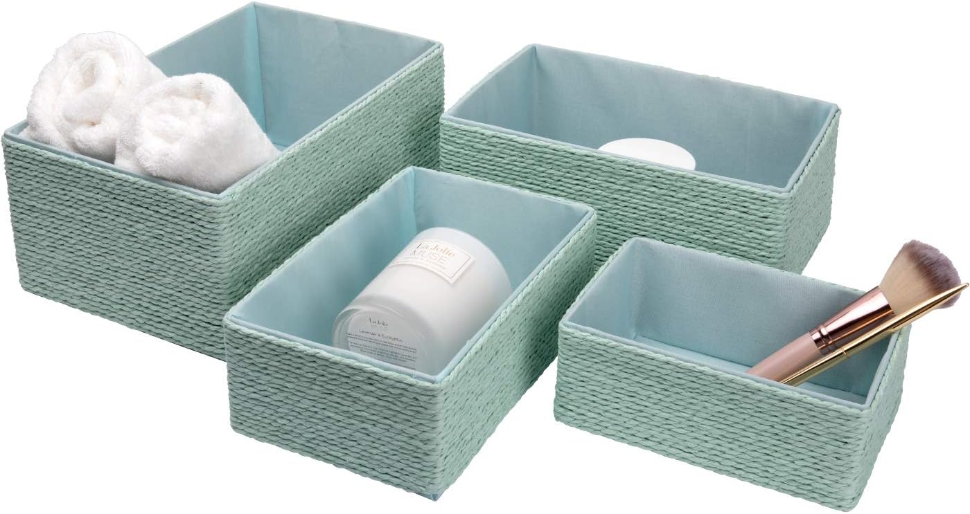 Rotho Country Set Van 3 Opbergboxen 6l In Rotan-look, Kunststof  PP Bpa Vrij Wit 3 X A5 6l 28 0 X 18 5 X 12 6 Cm