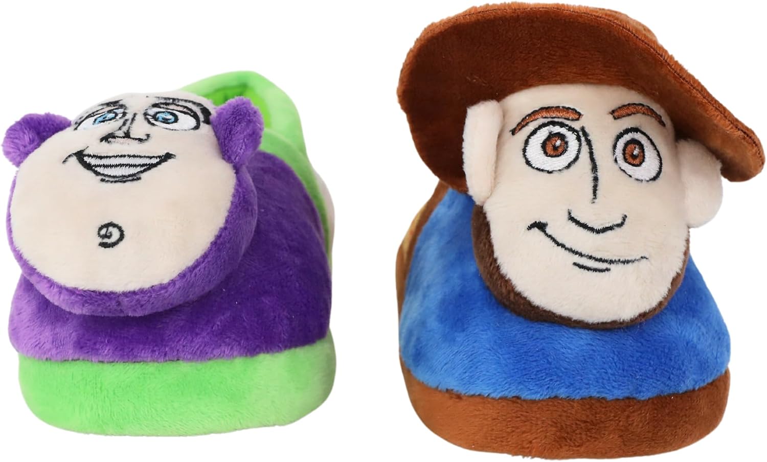 Buzz Lightyear and Woody Toy Story Slippers for Kids, Toddler House Shoes