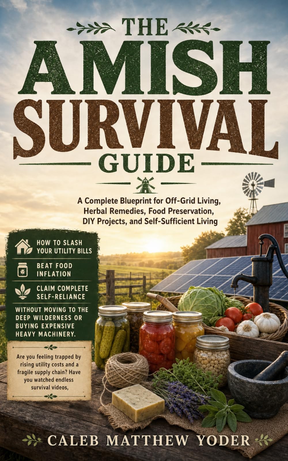 The Amish Survival Guide: A Complete Blueprint for Off-Grid Living, Herbal Remedies, Food Preservation, DIY Projects, and Self-Sufficient Living
