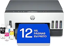 Impressora Multifuncional HP Smart Tank 724 Tanque de Tinta Colorida Wi-Fi Scanner Duplex. Funções: Imprimir, Copiar, Digitalizar. Cor: Branco (2G9Q2A)