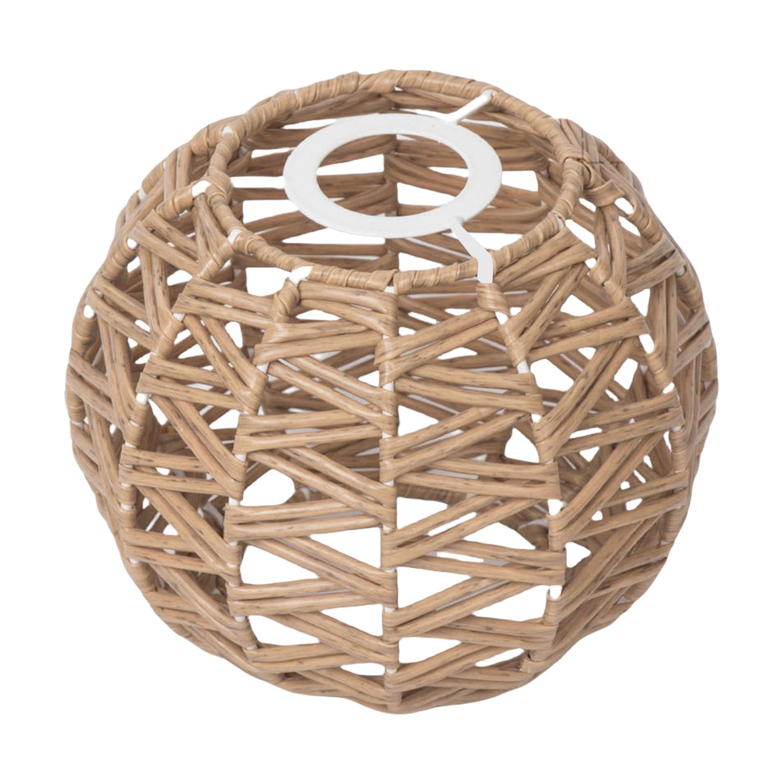 Avejjbaey 546A Easy To Clean Rattan Lampshade. Artistic Woven Lampshade. Easy Installation Suitable For Home Restaurants And Home Rattan Light Fixtures
