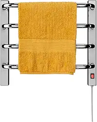 Aquecedor Toalhas Térmico Cromado Mini Pequeno 110v Direito