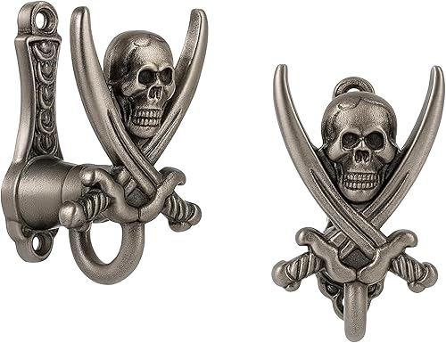 Szco Supplies Colgador de espada ajustable estilo pirata de metal fundido de 2 pulgadas