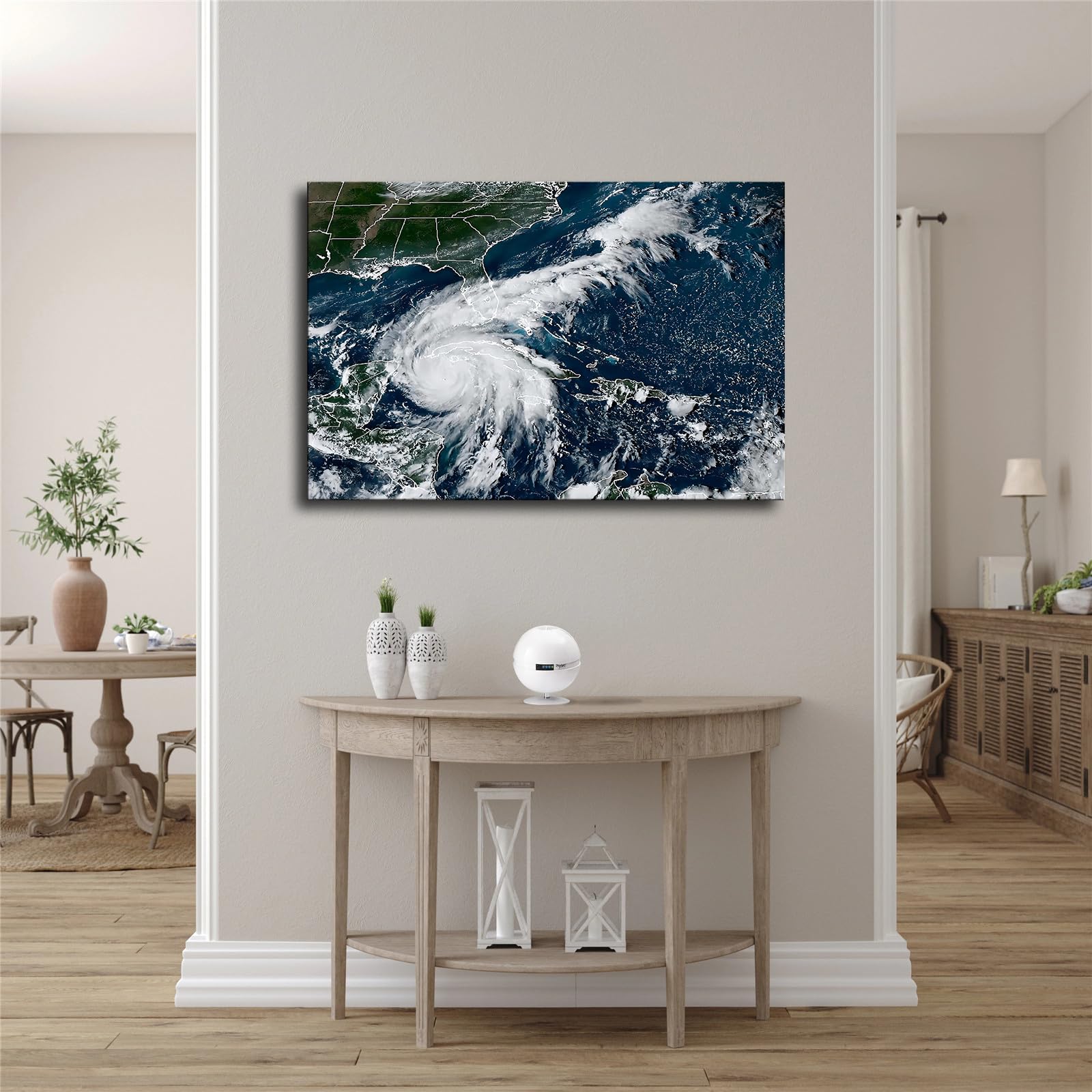Amazon.com: Hurricane Ian Weather Map Canvas Poster Modern