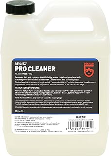 Revivex Pro Cleaner Wash for Synthetic Technical Fabrics, GORE-TEX Jackets, Tents, Sleeping Bags, Ski Pants, Gloves, and Outdoor Waterproof-Breathable Gear, 1 Liter (33.8 fl oz)